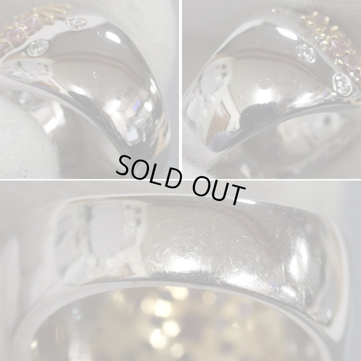 画像6: ポンテヴェキオ 750ピンクサファイアルビーダイヤモンドリング キャットモチーフ PS1.23 R0.03 D0.20 11.5g #13 (6)