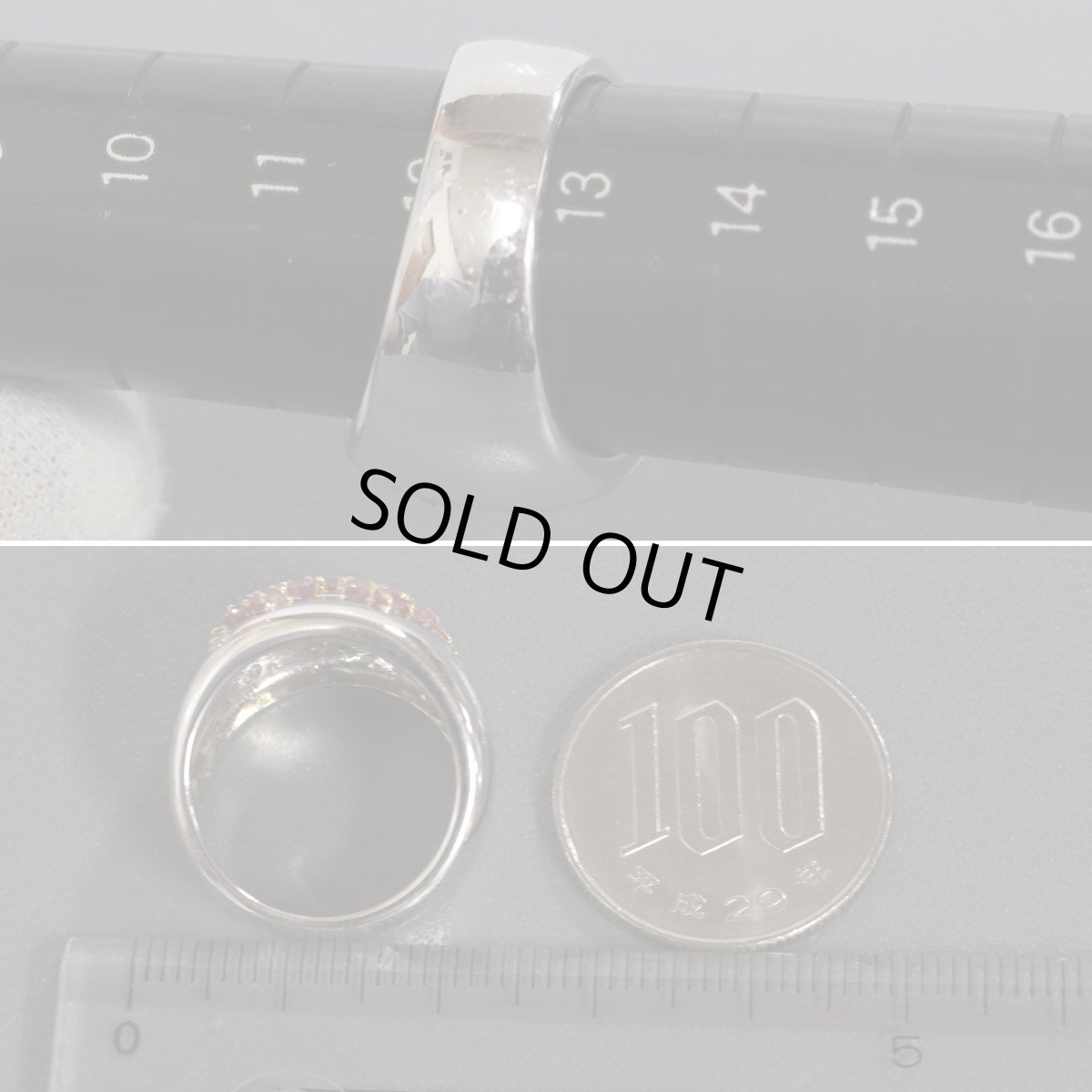 画像8: ポンテヴェキオ 750ピンクサファイアルビーダイヤモンドリング キャットモチーフ PS1.23 R0.03 D0.20 11.5g #13 (8)