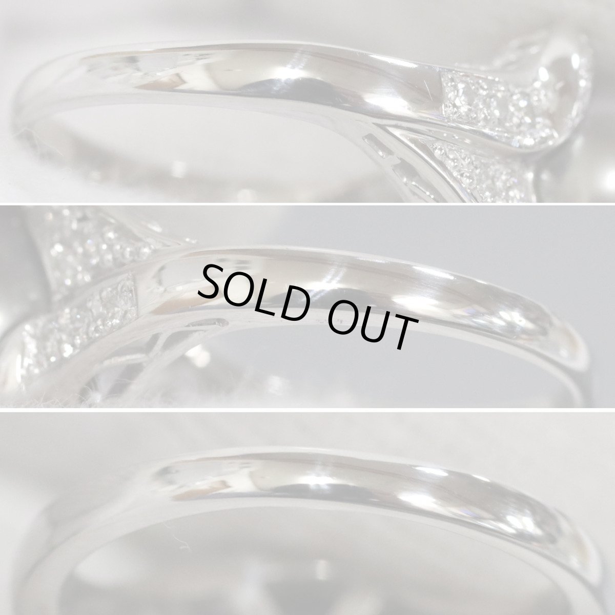 画像6: Pt900ブラックパールダイヤモンドリング D0.28 8.5g #14 (6)