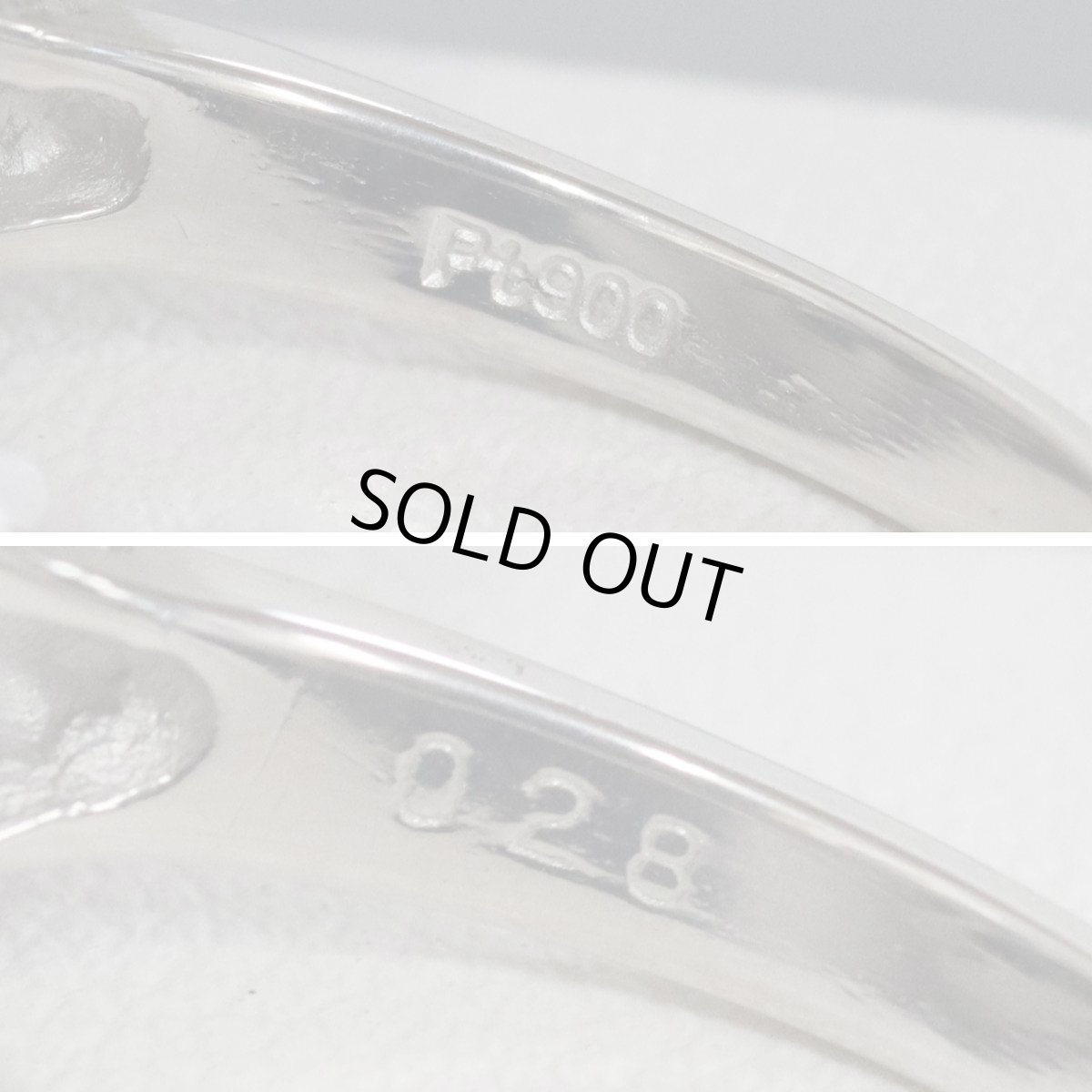 画像7: Pt900ブラックパールダイヤモンドリング D0.28 8.5g #14 (7)