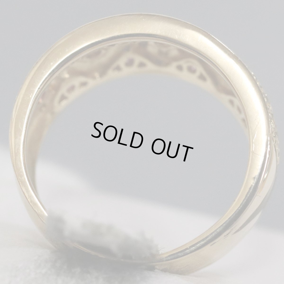 画像6: K18ルビーダイヤモンドリング R0.53 D0.09 6.1g #9 (6)