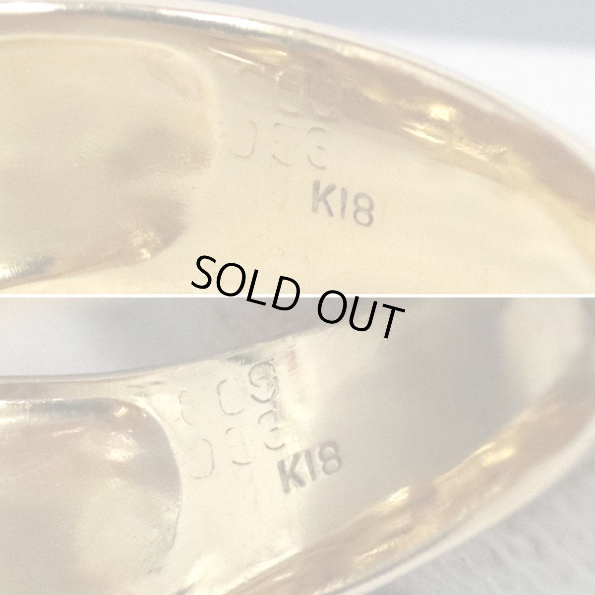 画像7: K18ルビーダイヤモンドリング R0.53 D0.09 6.1g #9 (7)