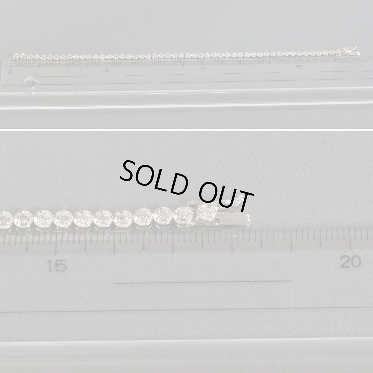 画像7: K18WGテニスブレスレット ダイヤモンド D1.00 5.8g (7)