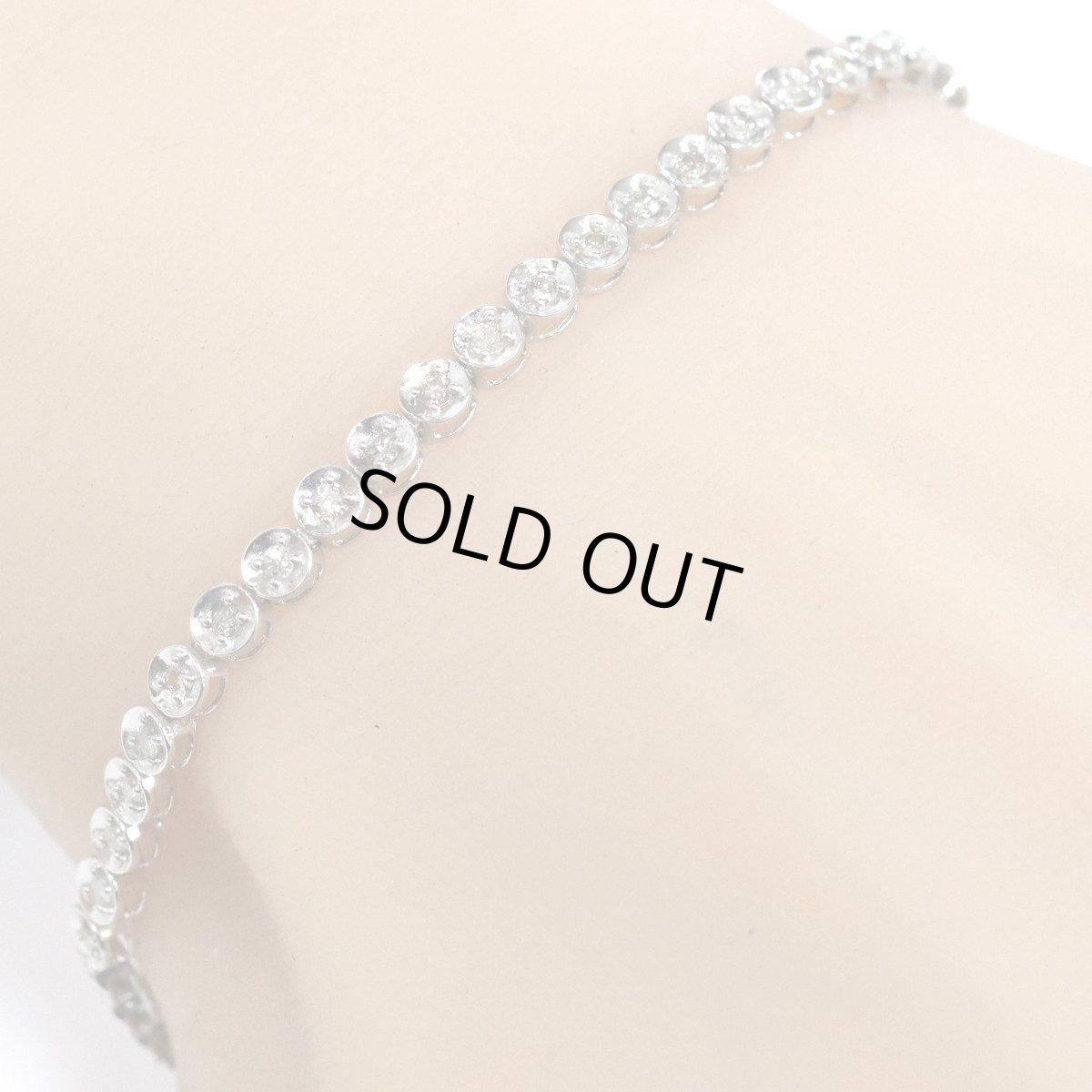 画像9: K18WGテニスブレスレット ダイヤモンド D1.00 5.8g (9)