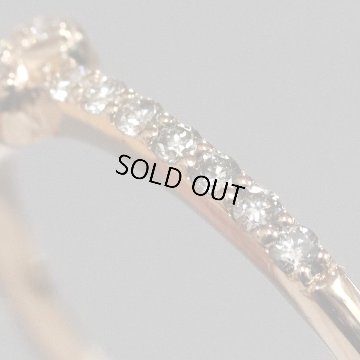 画像4: K18PGダイヤモンドリング リボンモチーフ D0.20 2.0g #14 (4)