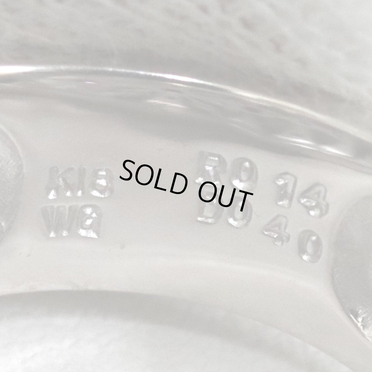 画像7: K18WGルビーダイヤモンドリング R0.14 D0.40 7.0g ＃11 ホワイトゴールド (7)