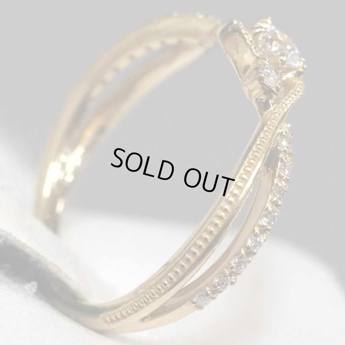 画像3: ウィッシュアポンアスター K18ダイヤモンドリング D0.13 D0.09 #11 (3)