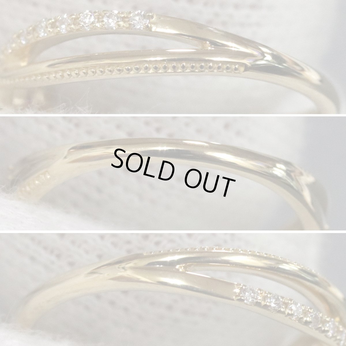 画像7: ウィッシュアポンアスター K18ダイヤモンドリング D0.13 D0.09 #11 (7)