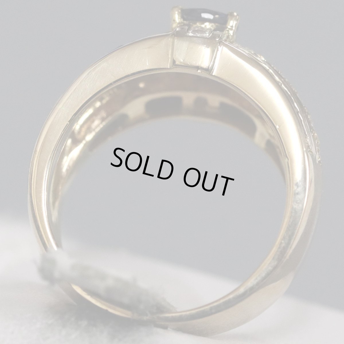 画像5: K18サファイア/ダイヤモンドリング S0.54 S1.01 D0.59 10.1ｇ #13 (5)