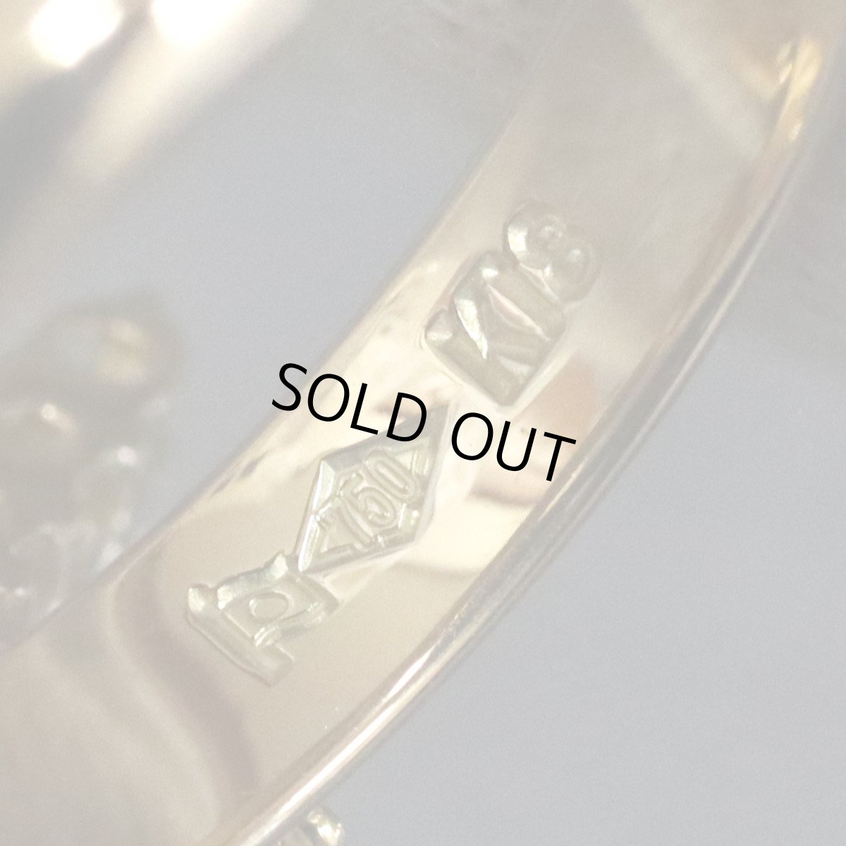 画像7: K18ダイヤモンドリング 十字架モチーフ D0.32 4.0g #8 イエローゴールド (7)