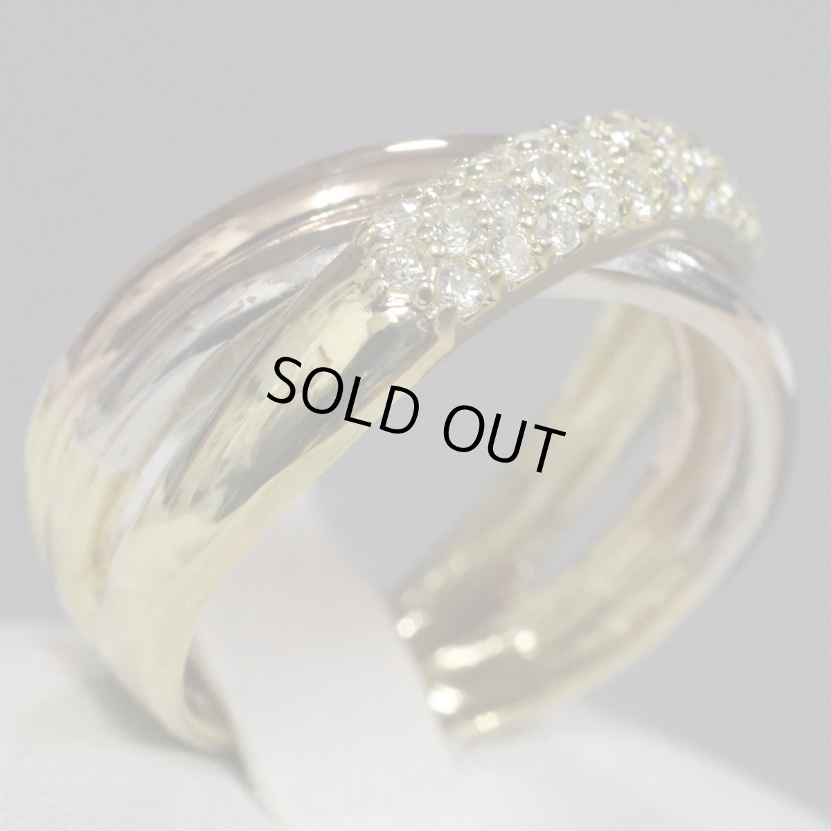 画像3: K18/K18PG/Pt900ダイヤモンドリング D0.31 5.1g #8 イエローゴールド ピンクゴールド プラチナ (3)