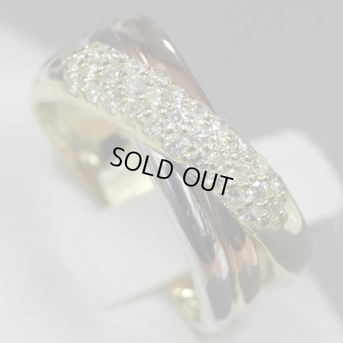 画像4: K18/K18PG/Pt900ダイヤモンドリング D0.31 5.1g #8 イエローゴールド ピンクゴールド プラチナ (4)