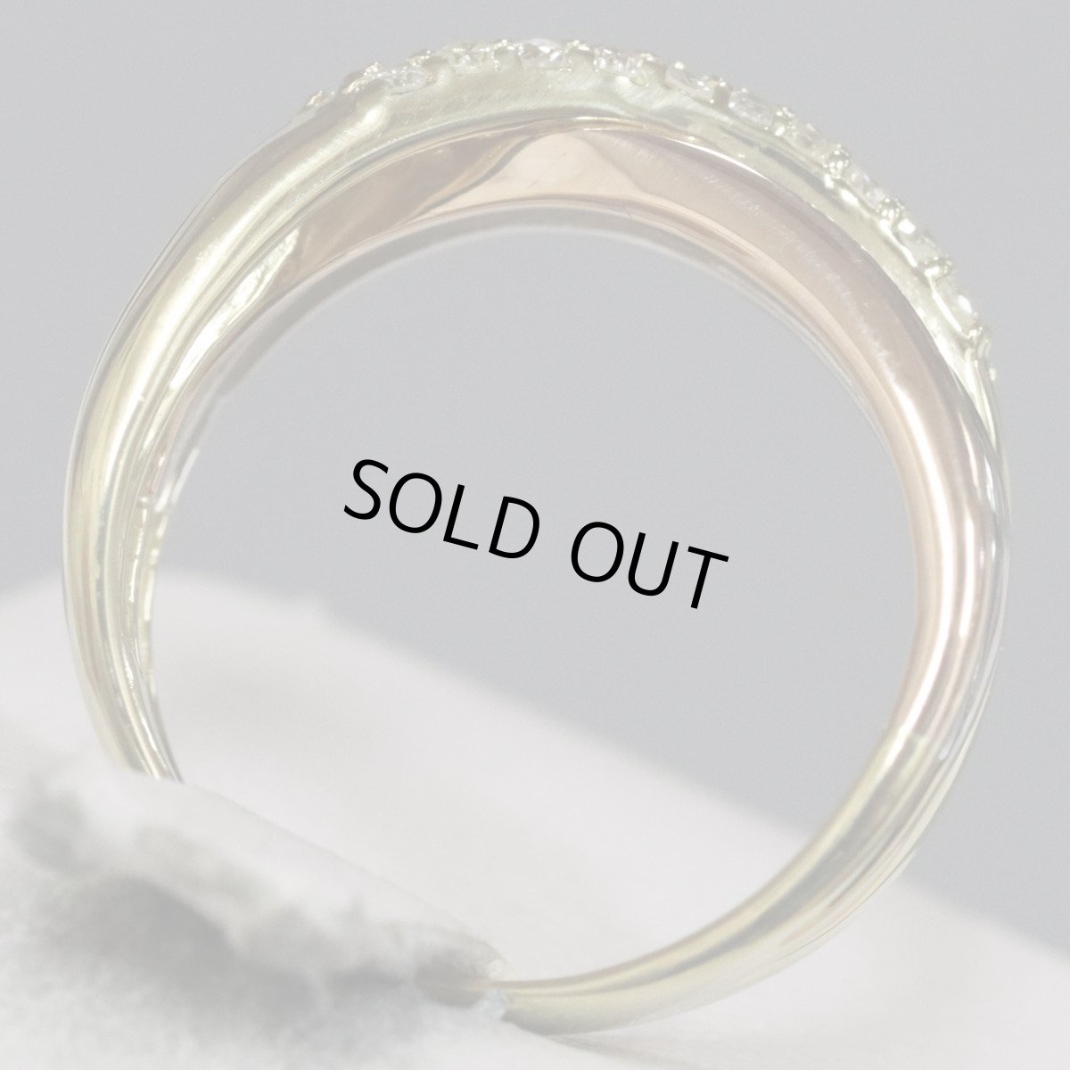 画像5: K18/K18PG/Pt900ダイヤモンドリング D0.31 5.1g #8 イエローゴールド ピンクゴールド プラチナ (5)