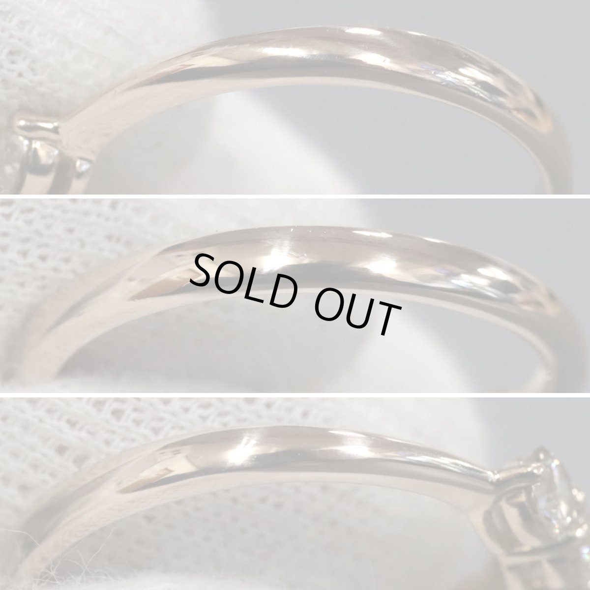 画像6: K18PGダイヤモンドリング D1.00 #17 3.2g ピンクゴールド (6)