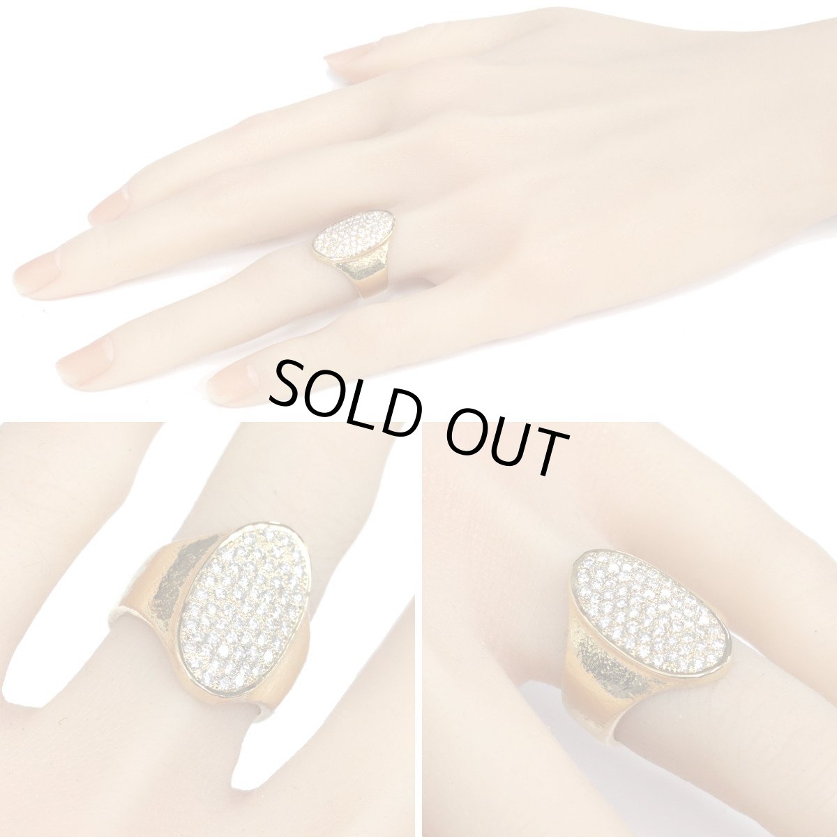 画像10: K20ダイヤモンドリング D0.87 #11.5 13.2g イエローゴールド (10)