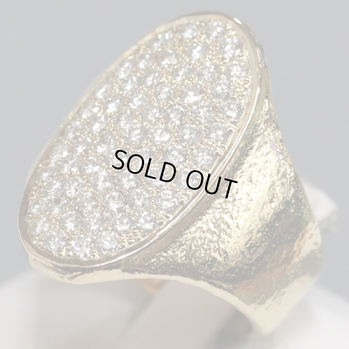 画像2: K20ダイヤモンドリング D0.87 #11.5 13.2g イエローゴールド (2)