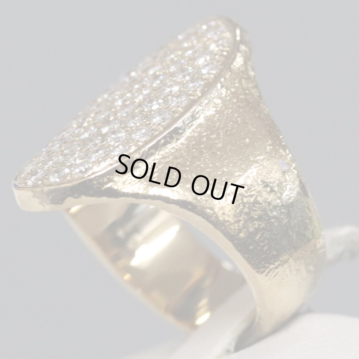 画像4: K20ダイヤモンドリング D0.87 #11.5 13.2g イエローゴールド (4)