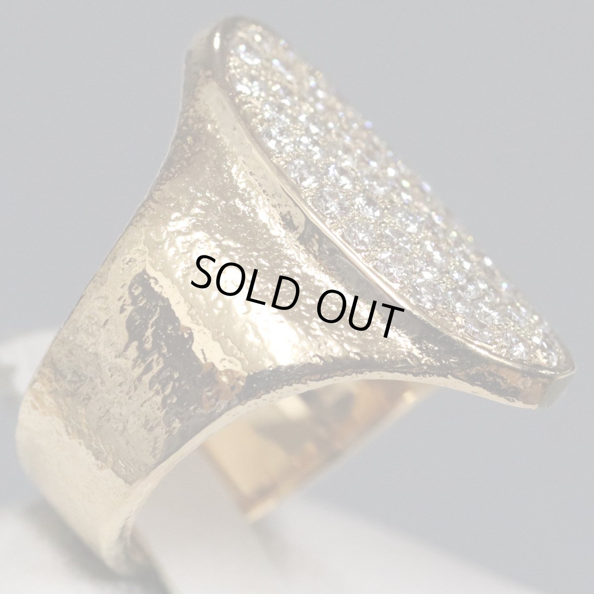 画像5: K20ダイヤモンドリング D0.87 #11.5 13.2g イエローゴールド (5)