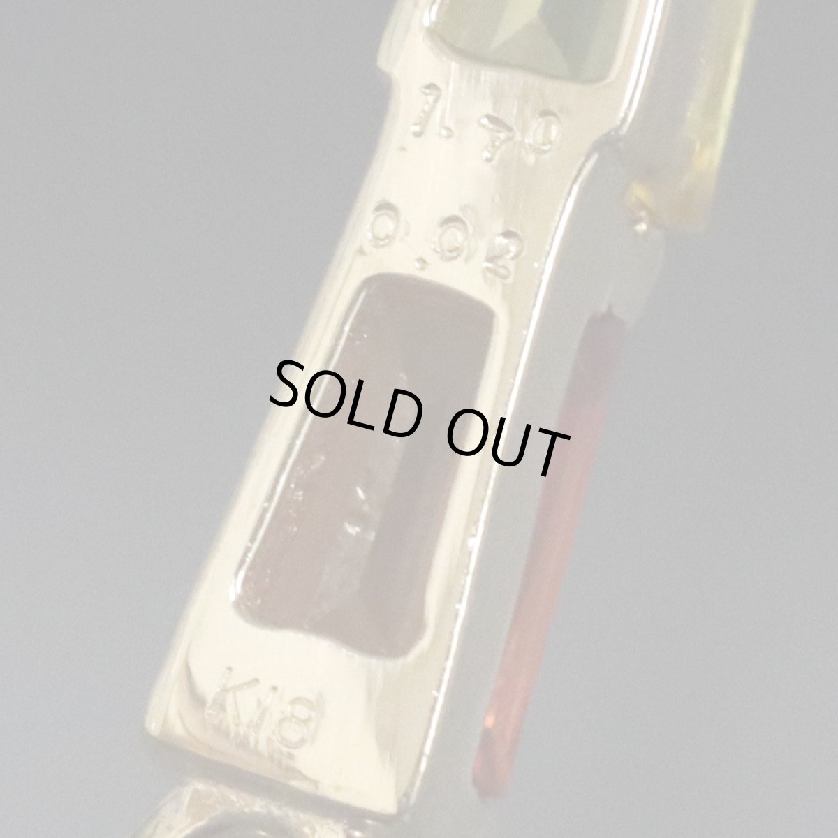 画像6: K18マルチカラーペンダントトップ トンボモチーフ S1.70 R0.02 5.4g イエローゴールド (6)