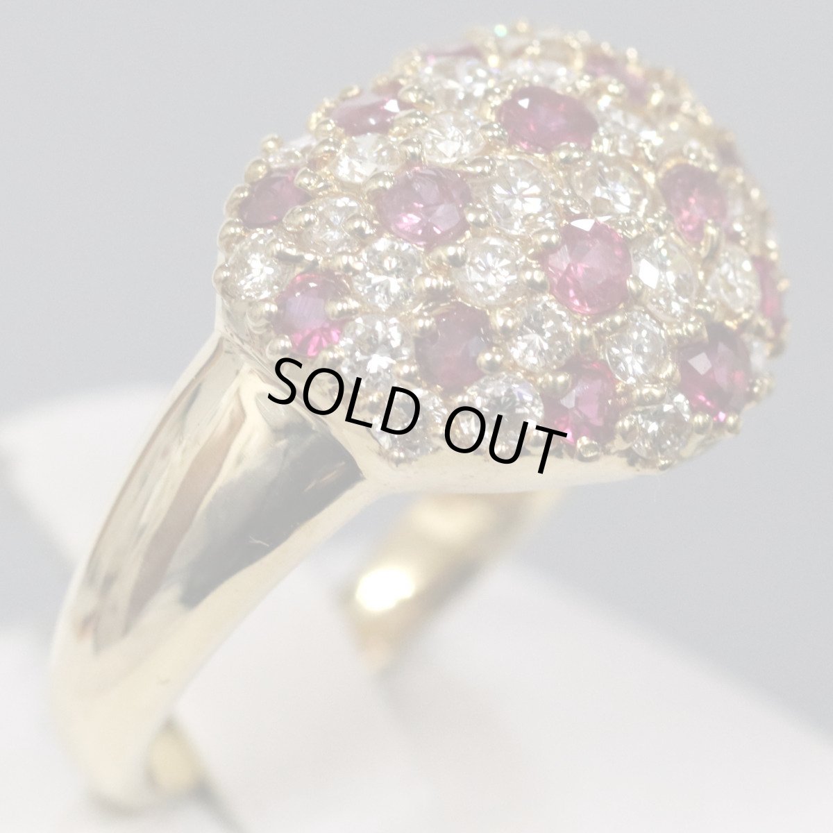 画像3: K18ダイヤモンドルビーリング 1.06 #15 7.3g (3)