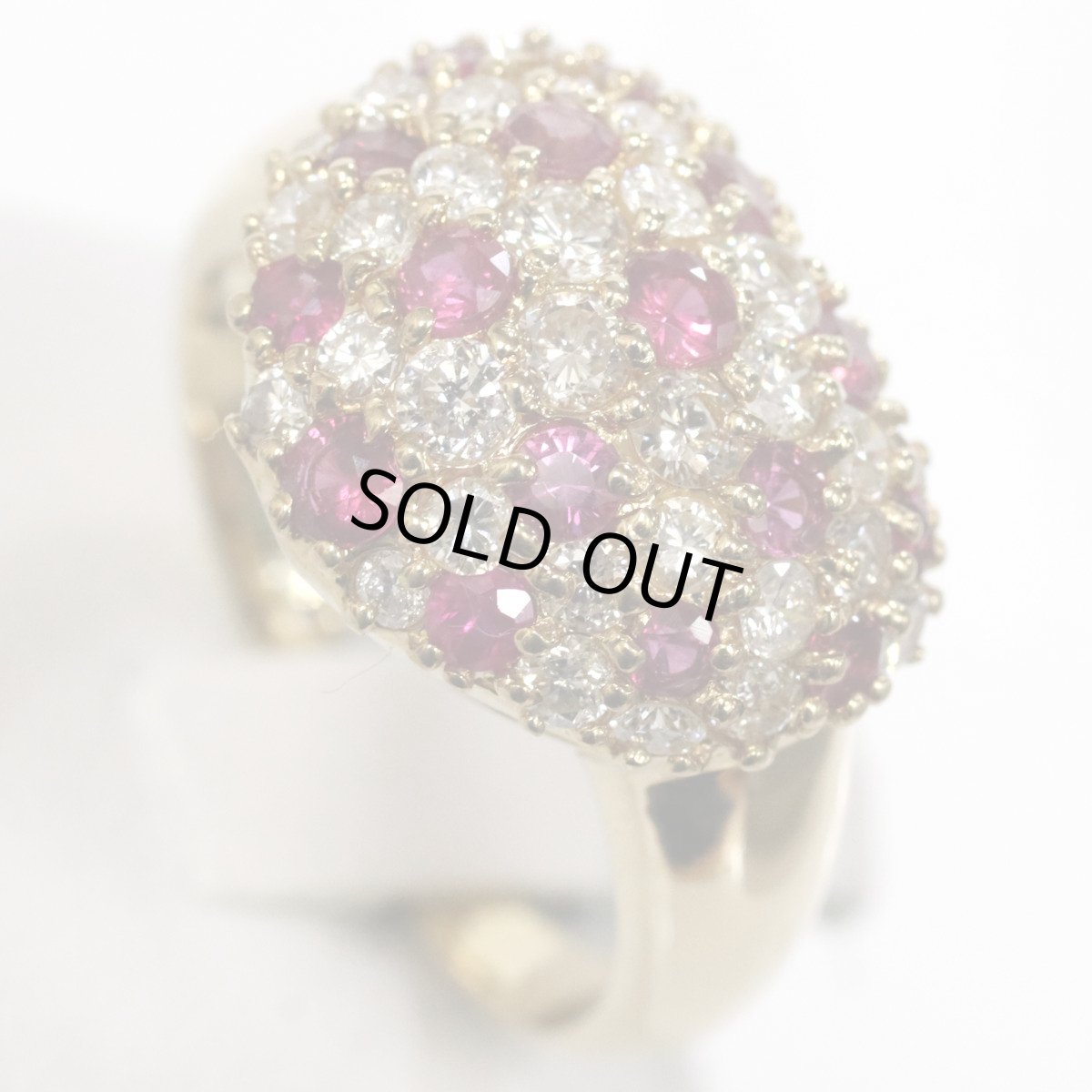 画像4: K18ダイヤモンドルビーリング 1.06 #15 7.3g (4)