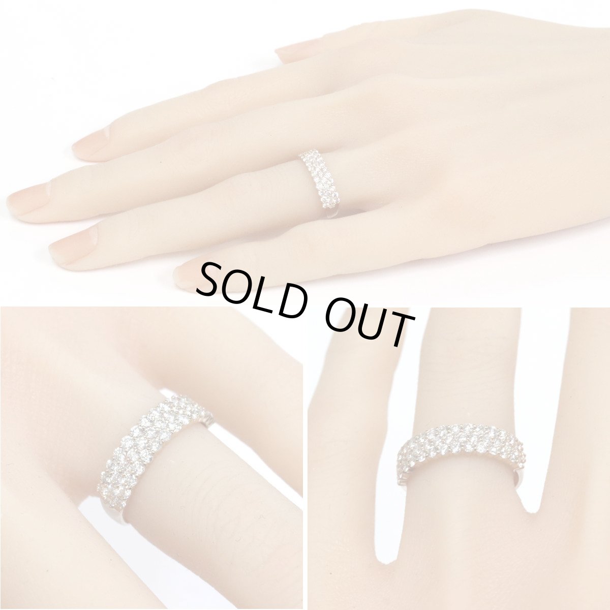 画像10: K18PGダイヤモンドリング D1.00 #12 2.6g (10)