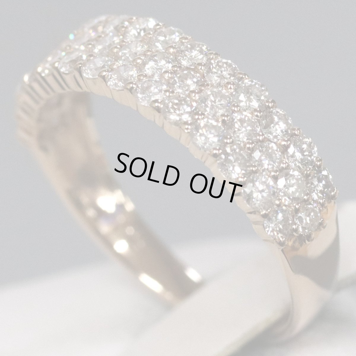 画像2: K18PGダイヤモンドリング D1.00 #12 2.6g (2)