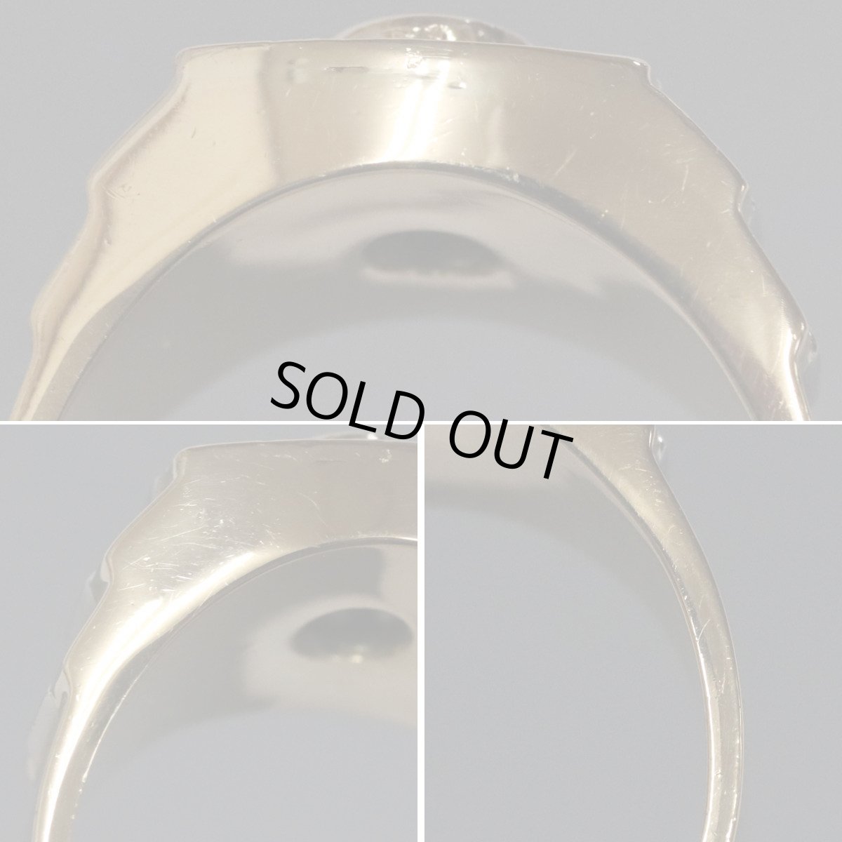 画像4: Pt900/K18 サファイアダイヤモンドリング #22 13.0g (4)