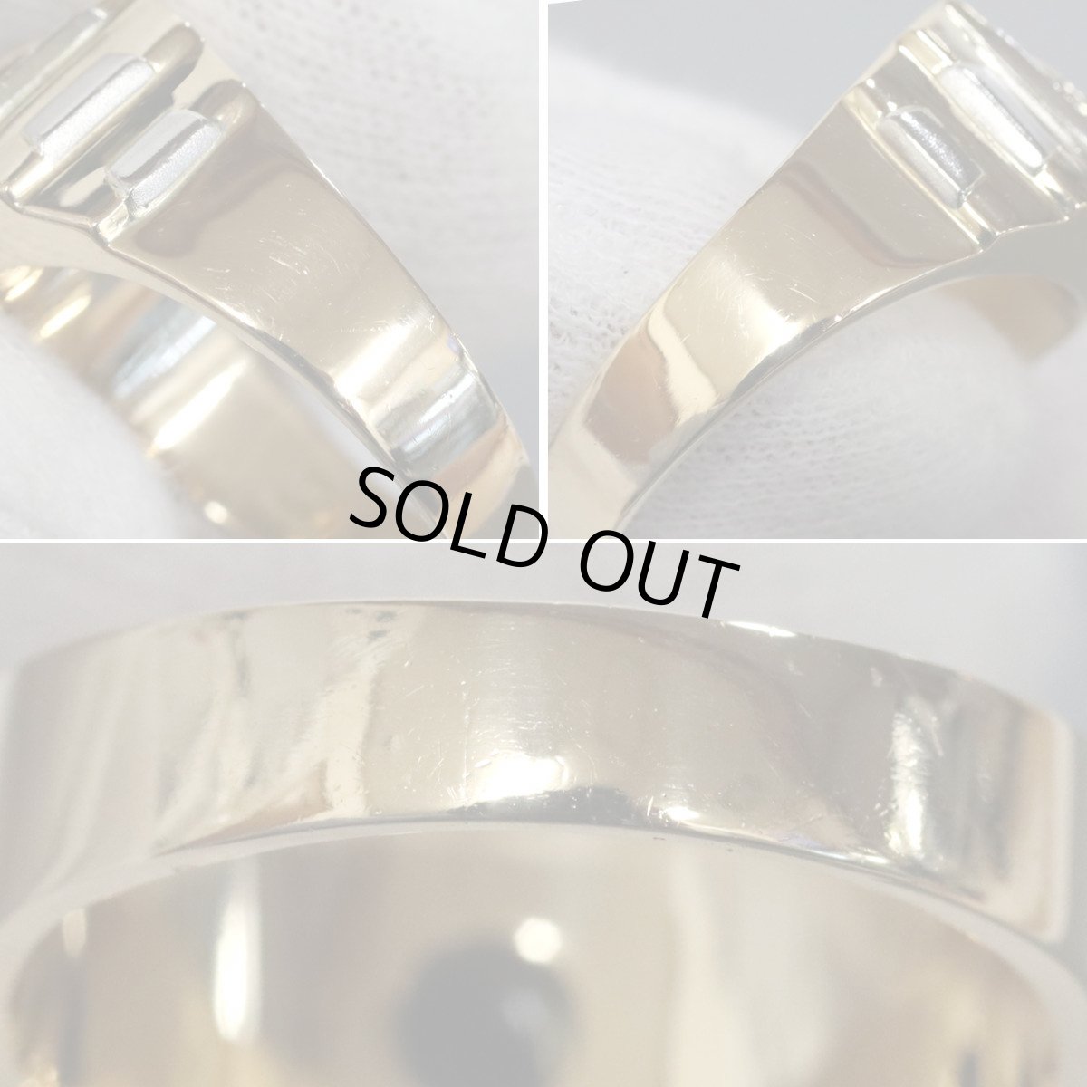 画像5: Pt900/K18 サファイアダイヤモンドリング #22 13.0g (5)