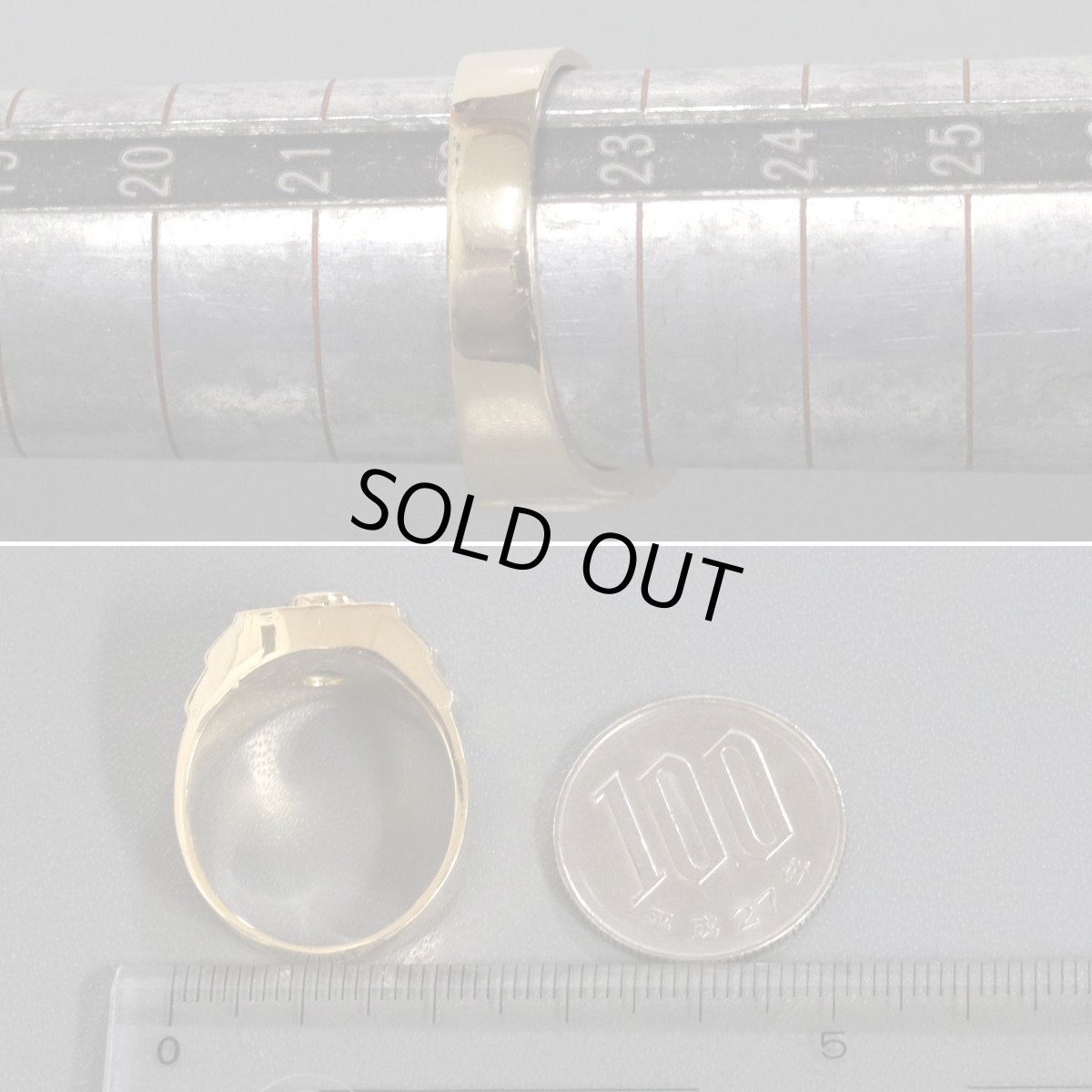 画像7: Pt900/K18 サファイアダイヤモンドリング #22 13.0g (7)