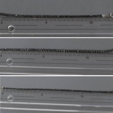 画像10: K18WGブラックダイヤモンド/ダイヤモンドペンダント BkD20.00 D0.40 BkD0.20 7.7g AJ付44cm (10)