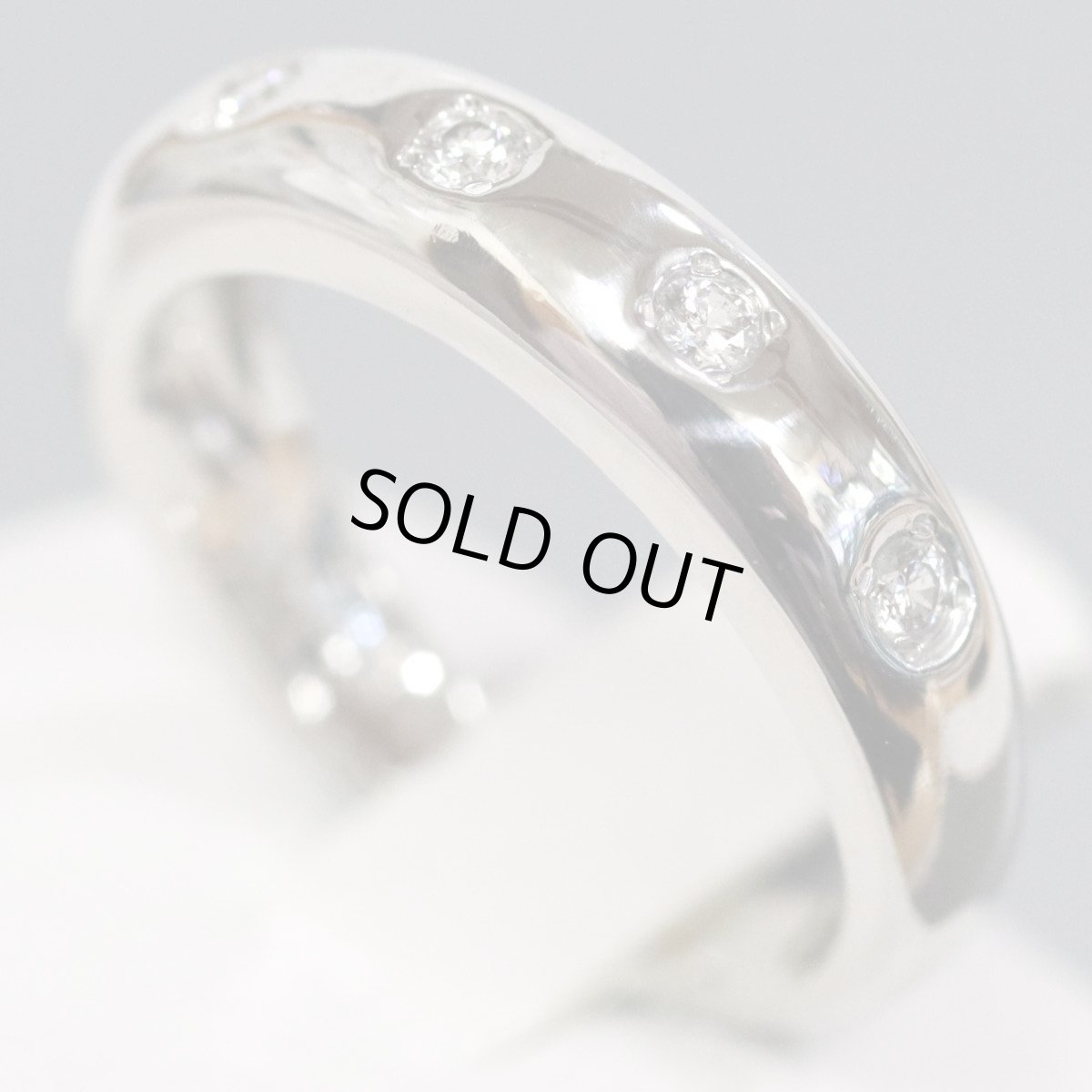 画像2: Pt950ダイヤモンドリング D0.11 7.5g #11 (2)