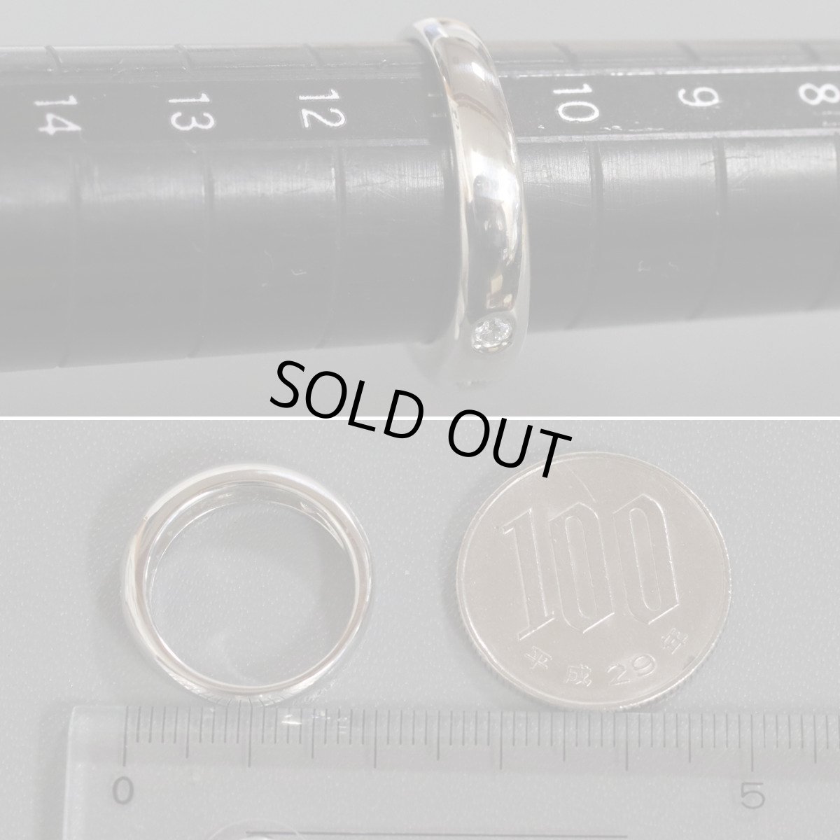 画像8: Pt950ダイヤモンドリング D0.11 7.5g #11 (8)