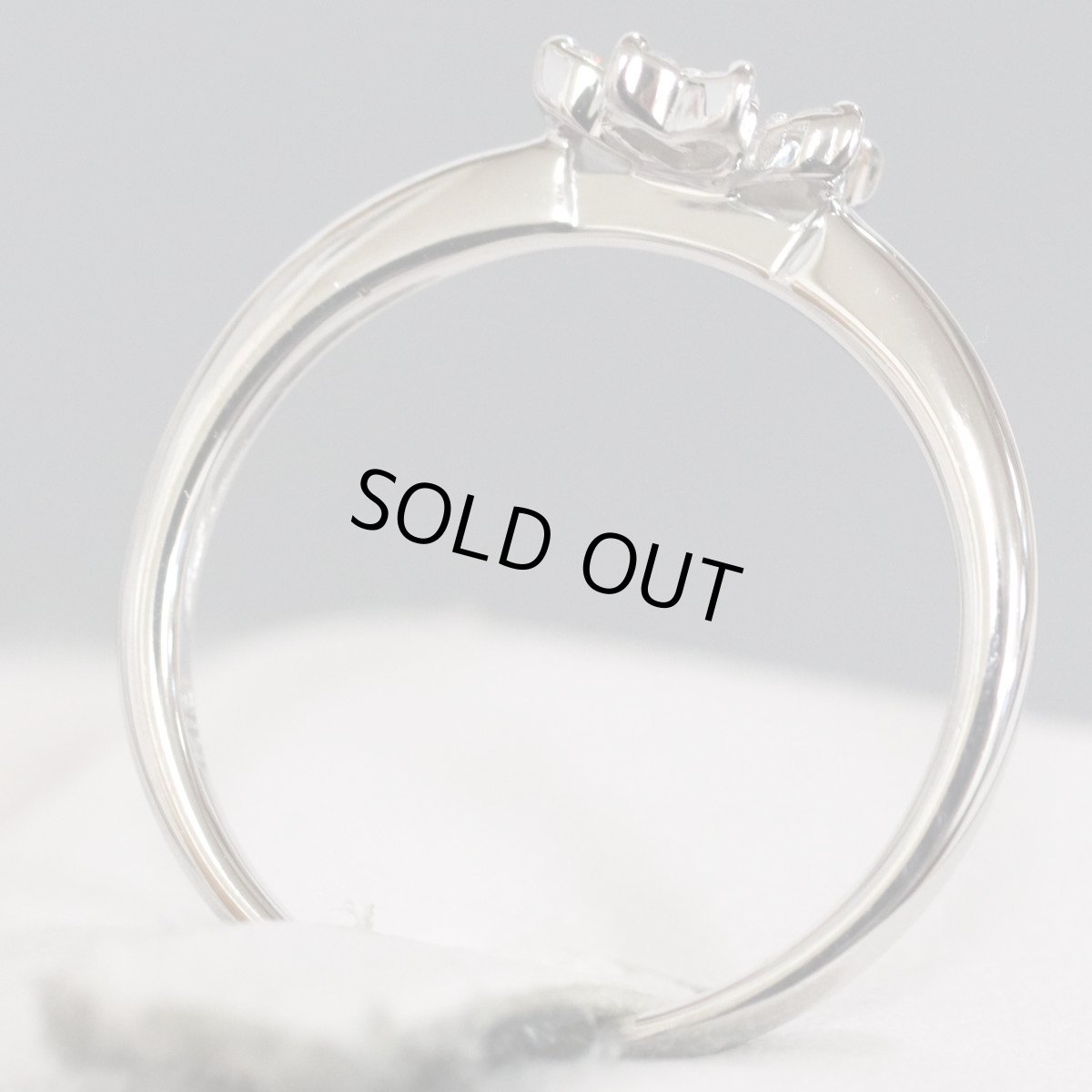 画像5: ヴァンドーム K18WGダイヤモンドリング 2.1g クローバーモチーフ (5)