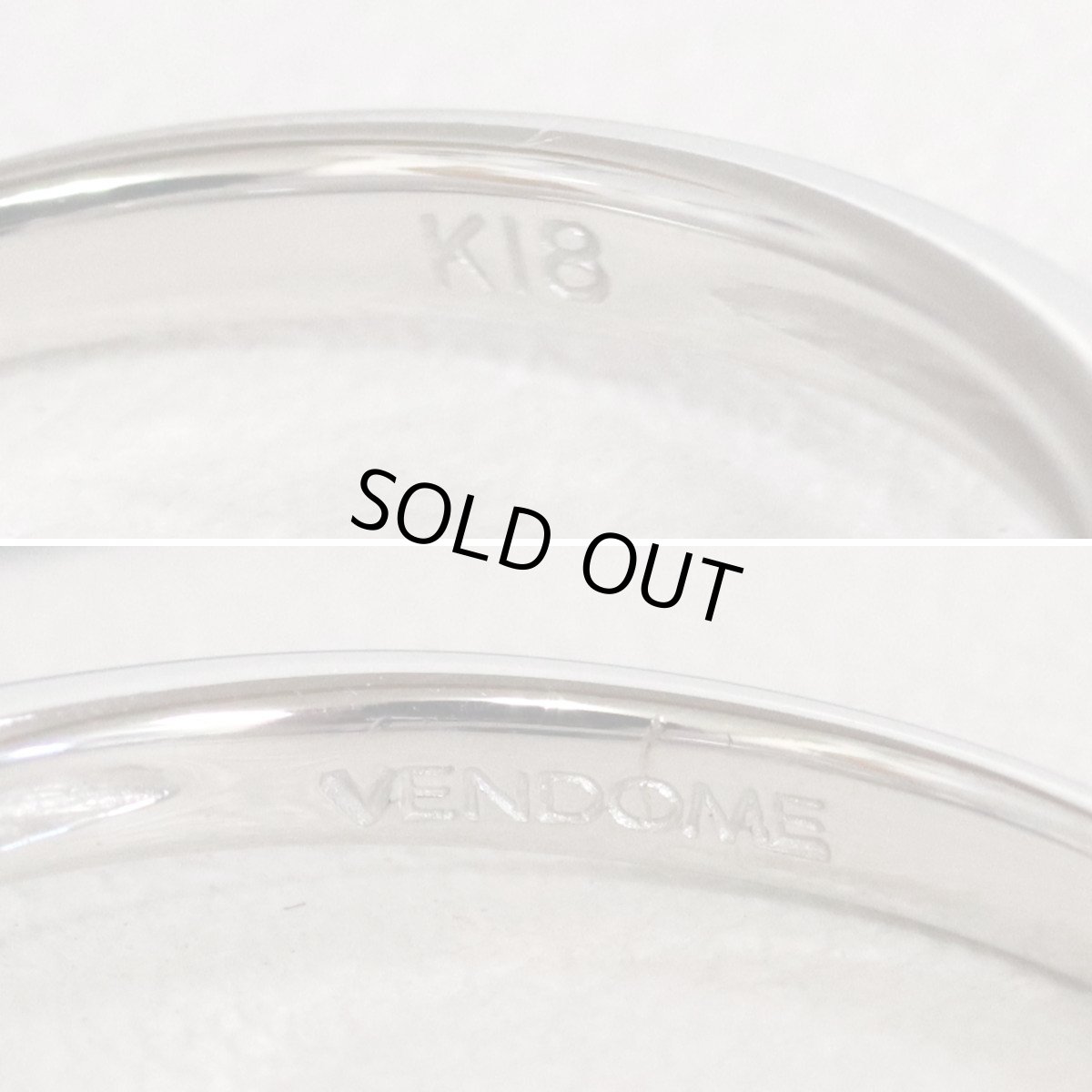 画像7: ヴァンドーム K18WGダイヤモンドリング 2.1g クローバーモチーフ (7)