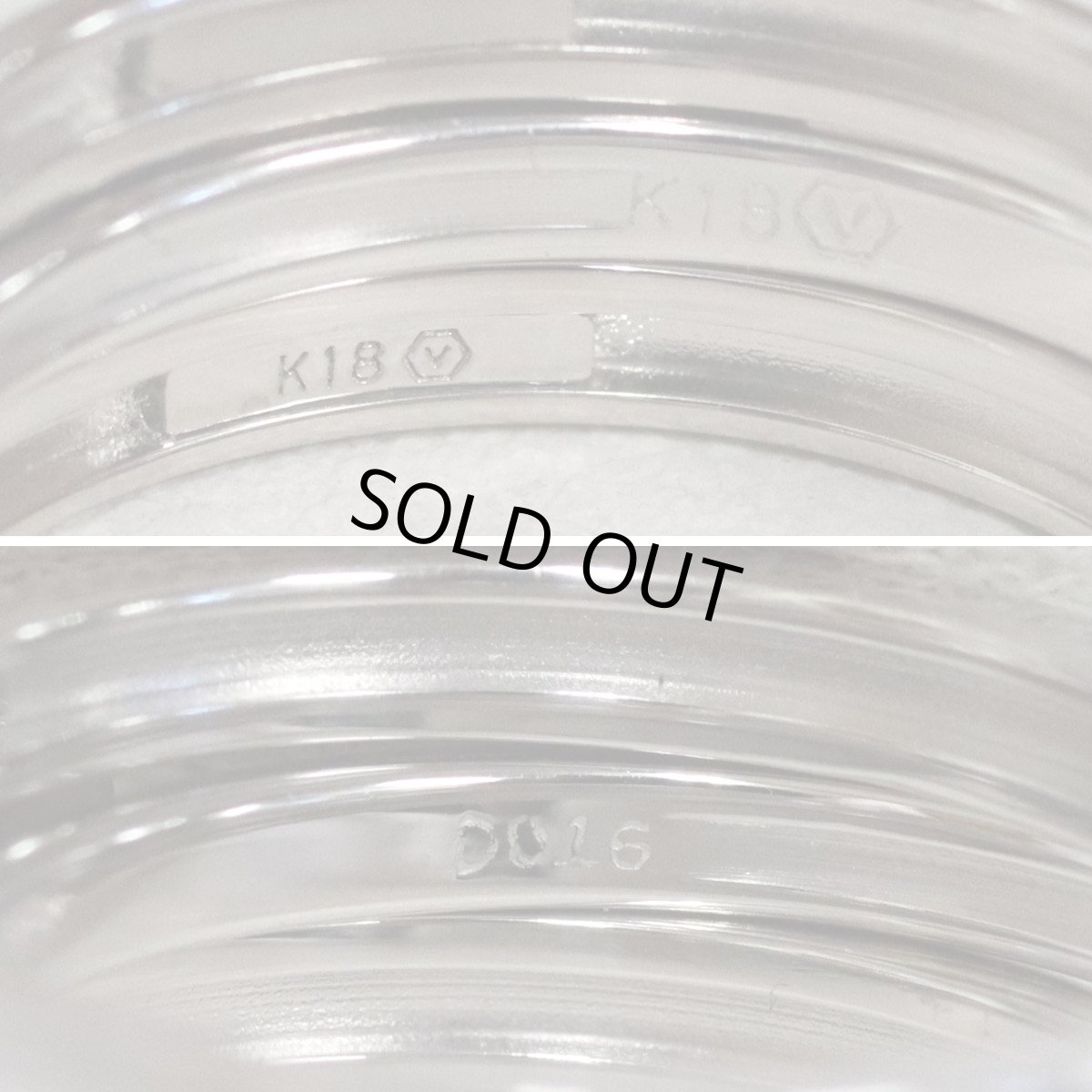 画像6: ヴァンドーム K18WGダイヤモンドセットリング  十字架モチーフ D0.16 ＃9 7.5g ホワイトゴールド (6)