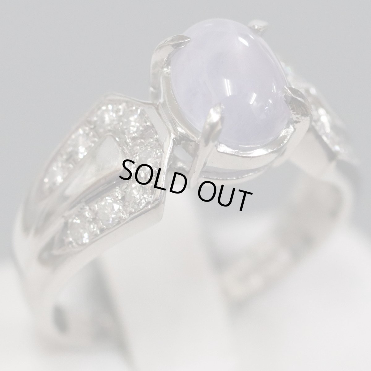 画像1: Pt850スターサファイアリング S2.22 D0.20 5.3g #12.5 (1)