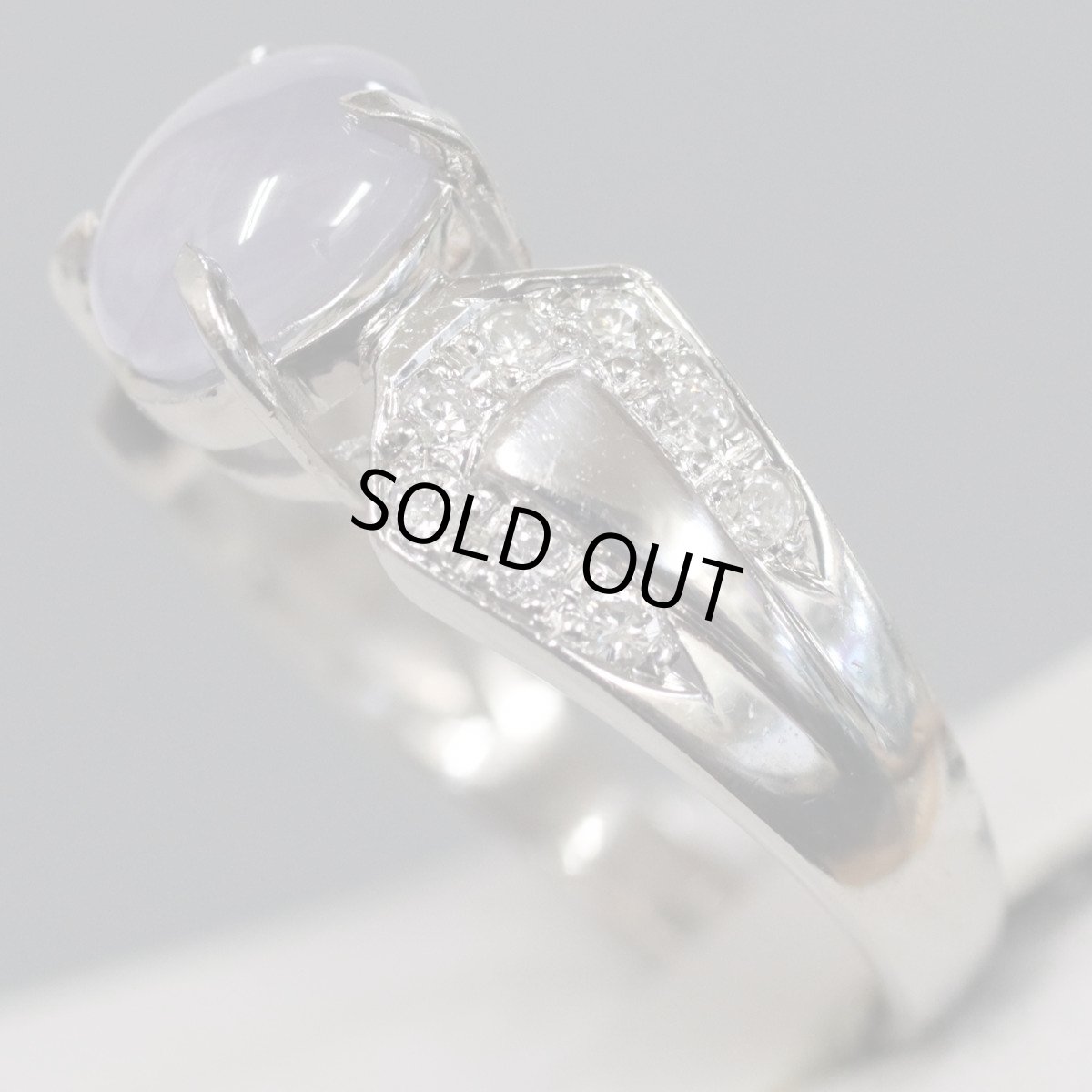 画像2: Pt850スターサファイアリング S2.22 D0.20 5.3g #12.5 (2)