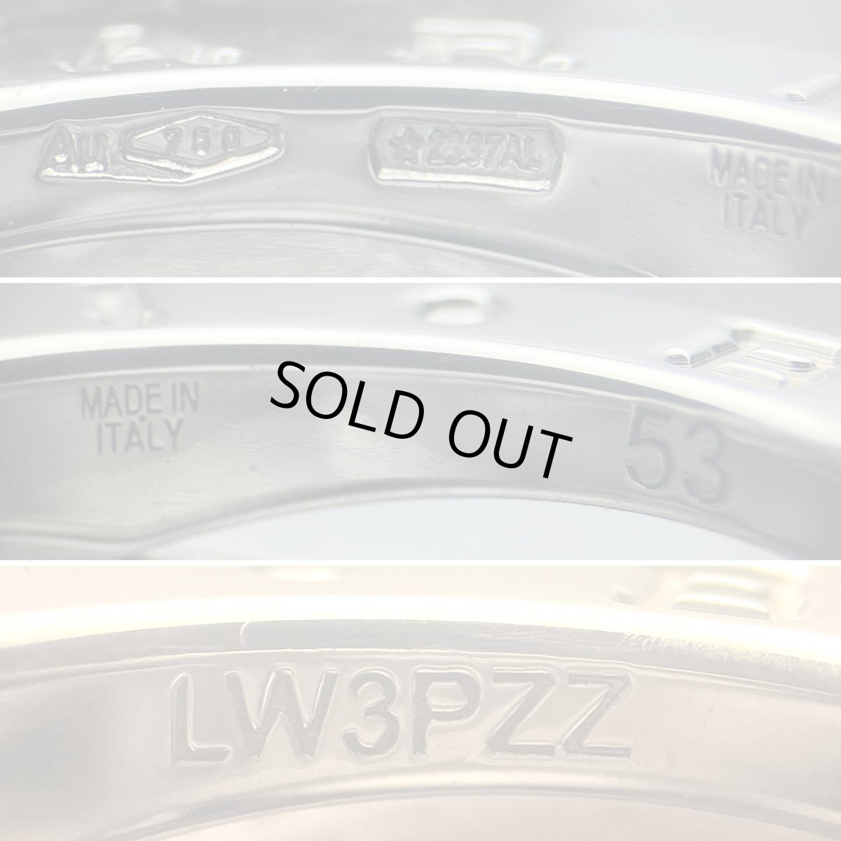 画像9: Au750ビー・ゼロワン デザインレジェンドリング(2337AL) 10.4g #53(12号) (9)