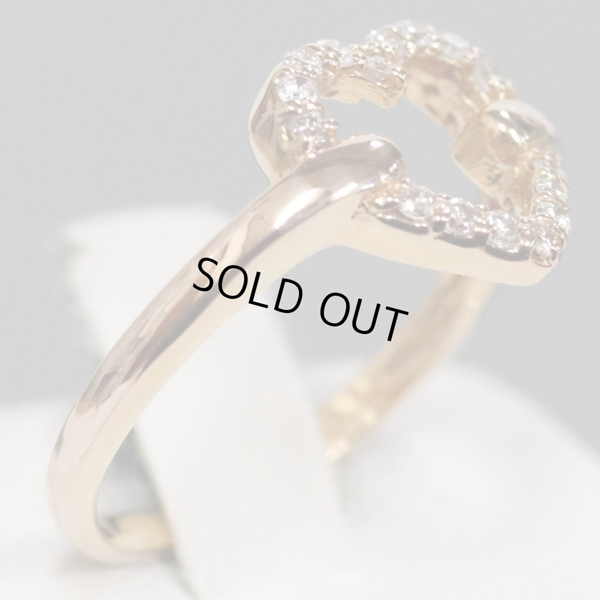 画像3: ヴァンドーム K18PGダイヤモンドリング D0.15 2.9g #11 ハートモチーフ (3)