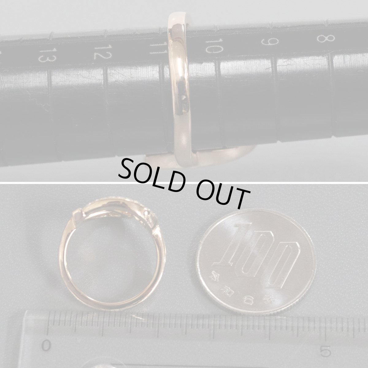 画像8: セリーヌ 750ダイヤモンドリング 6.2g #11 ハートモチーフ (8)