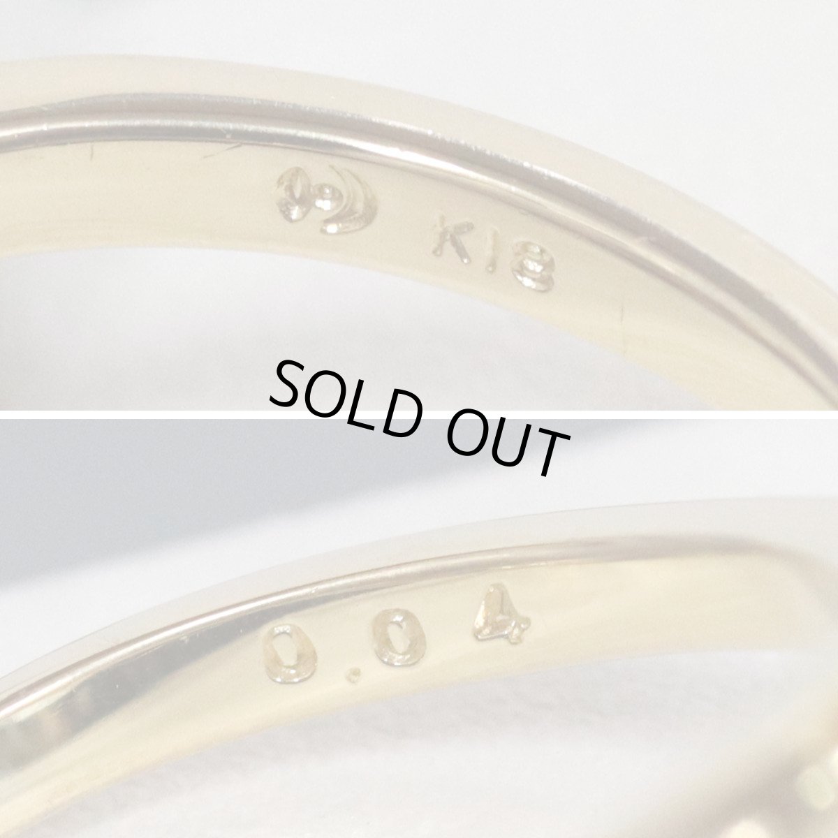 画像7: タサキ K18パールダイヤモンドリング D0.04 3.5g #11.5 (7)