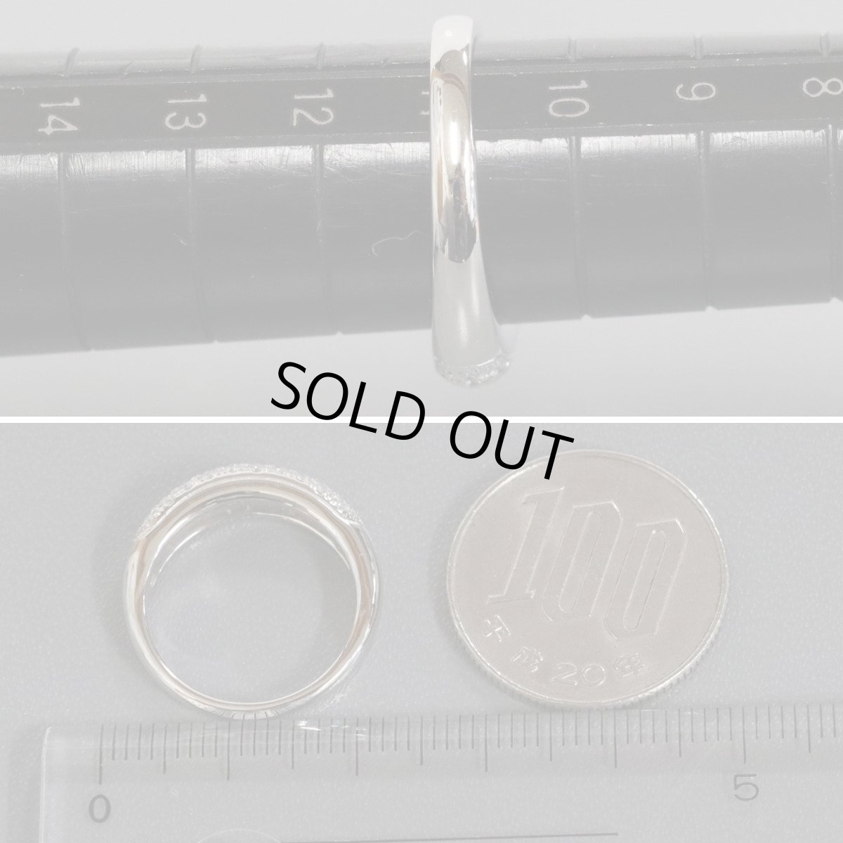 画像8: ミキモト Pt950ダイヤモンドリング D0.29 6.5g #11 (8)
