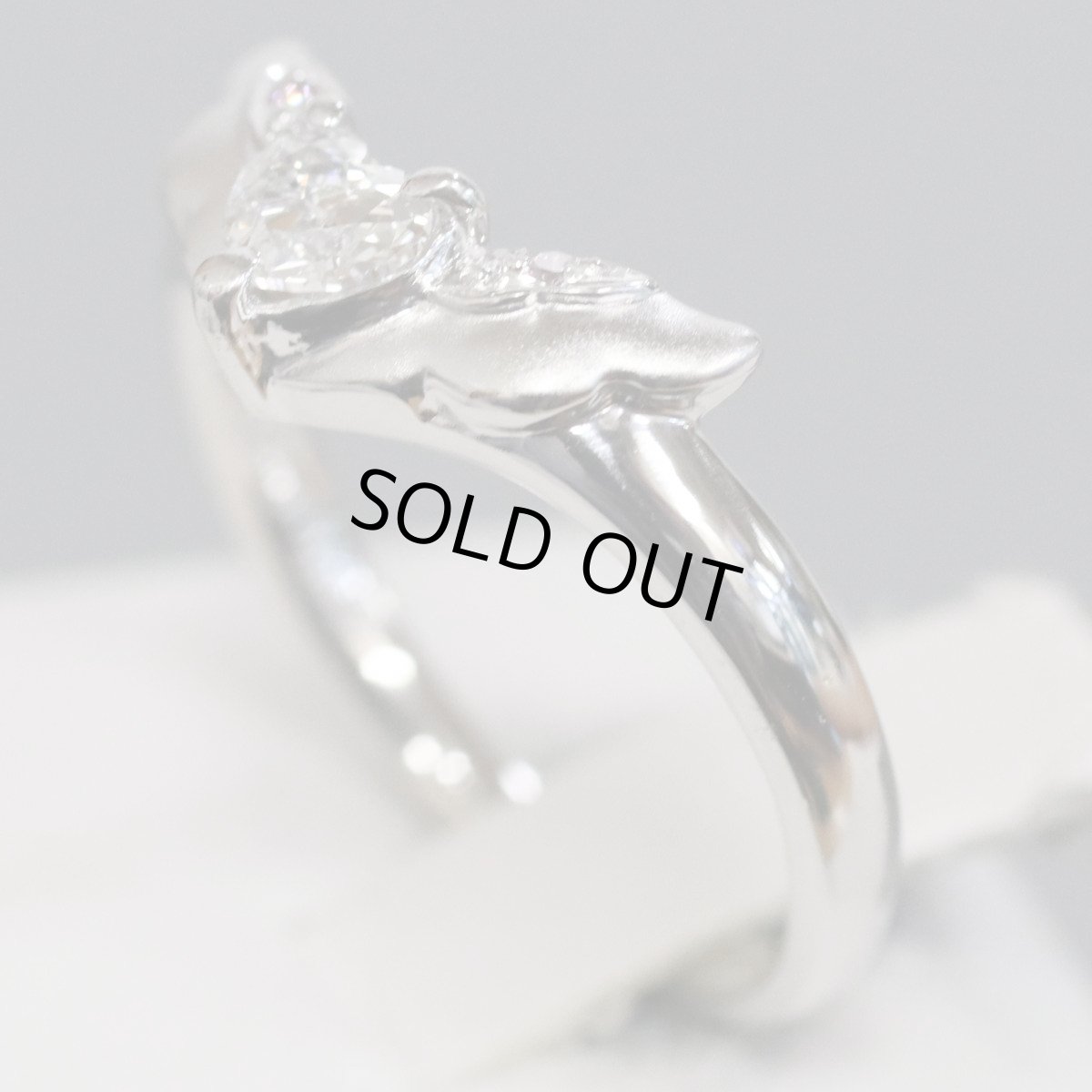 画像2: Pt900ダイヤモンドリング D0.277 D0.02 6.0g #11 (2)