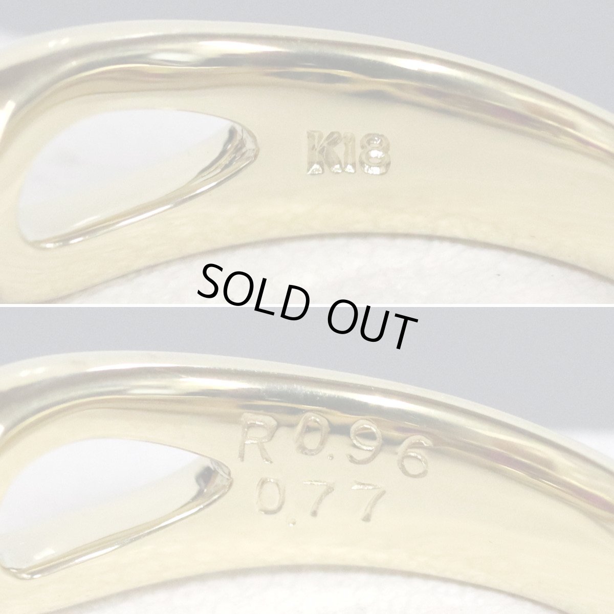 画像7: K18ルビーダイヤモンドリング R0.96 D0.77 7.7g #12.5 (7)