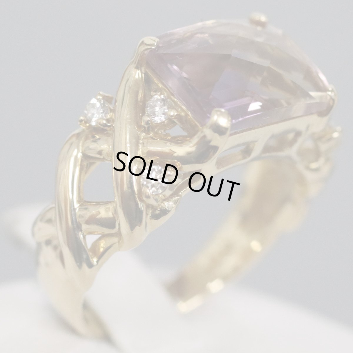 画像3: K18アメトリンダイヤモンドリング D0.12 5.4g #11 (3)