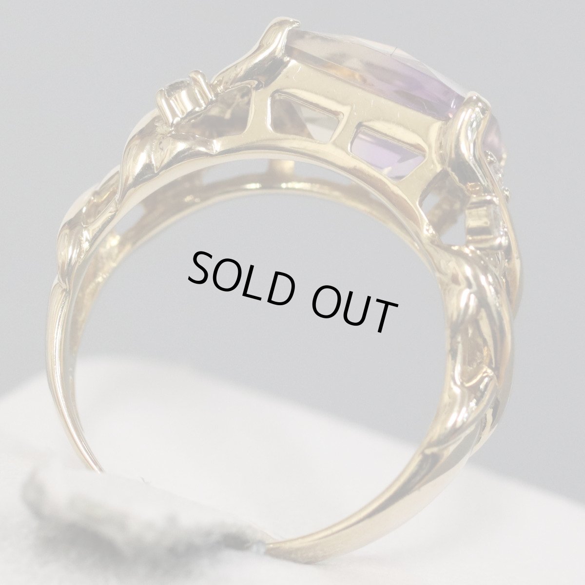 画像5: K18アメトリンダイヤモンドリング D0.12 5.4g #11 (5)