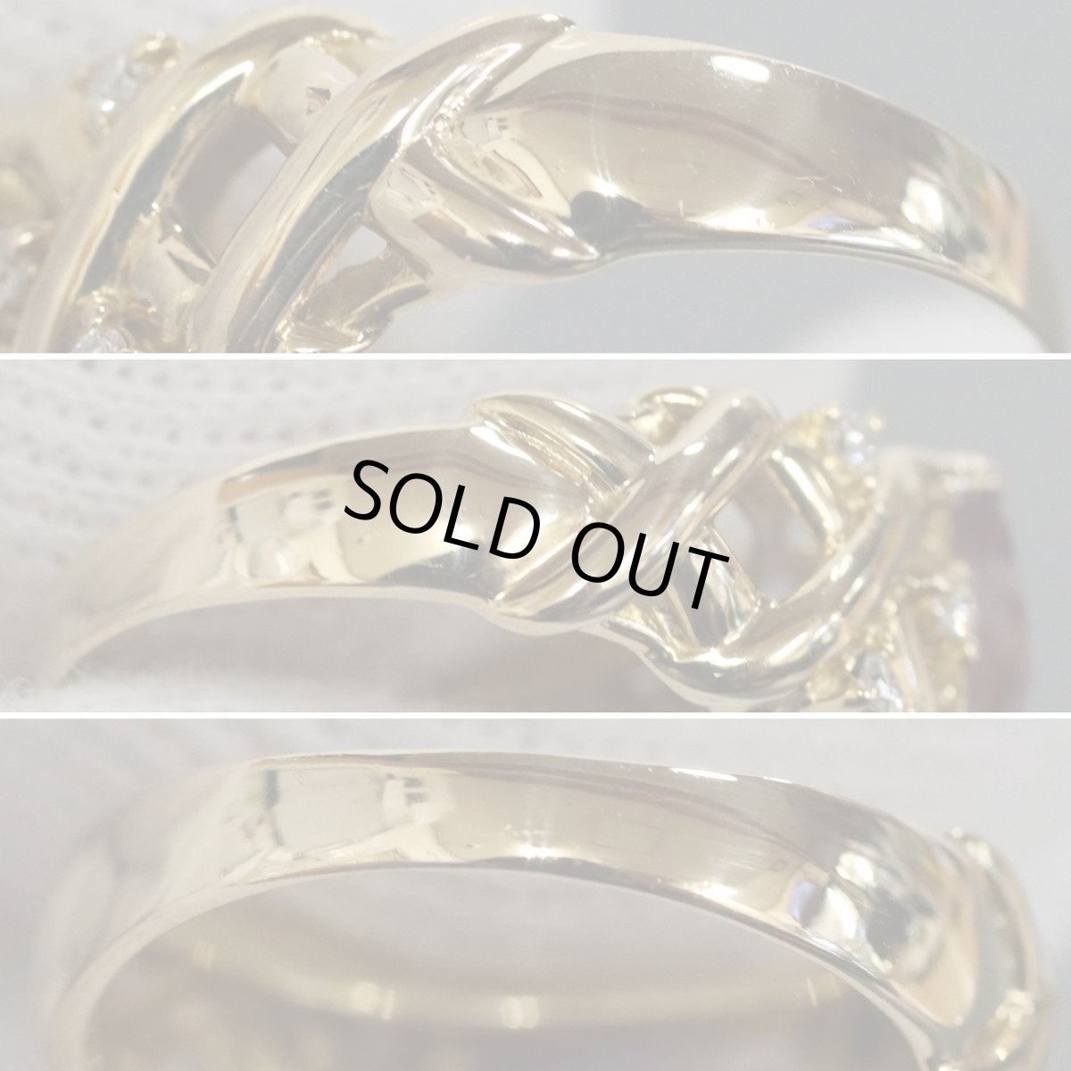 画像6: K18アメトリンダイヤモンドリング D0.12 5.4g #11 (6)