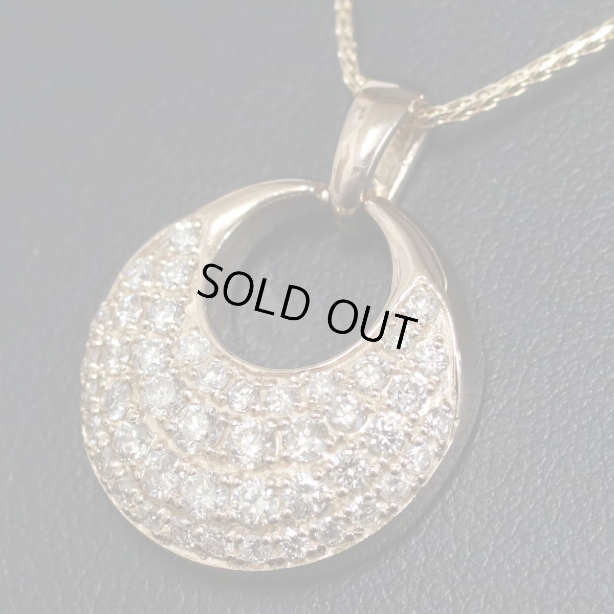 画像8: K18PGダイヤモンドペンダントトップ D1.00 6.0g 鑑別書 ピンクゴールド (8)