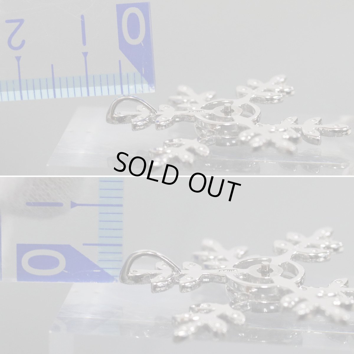 画像6: K18WGダイヤモンドペンダントトップ D0.50 7.5g (6)